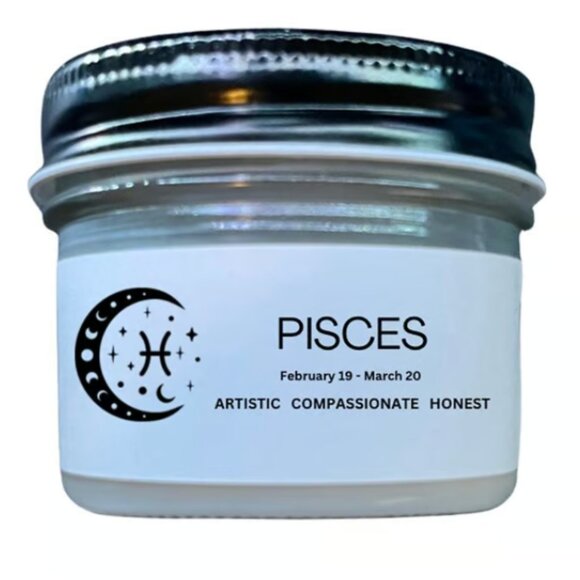 Pisces Candle - Zodiac Candle - Pisces Traits - Gift for Pisces - Picture 1 of 1